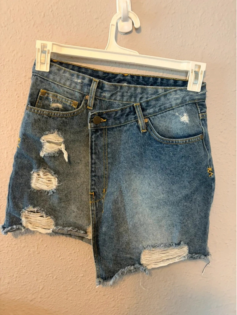 Elan denim crossover skirt M